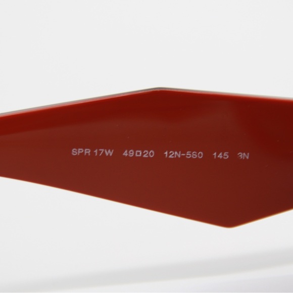 NEW PRADA SYMBOLE PR17WS 12N-5S0 SUNGLASSES PRADA SPR 17W RED EYEWEAR PR 17WS - Picture 8 of 12